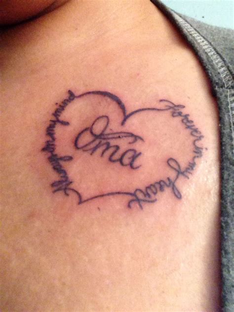 tattoo für oma|68 Oma.